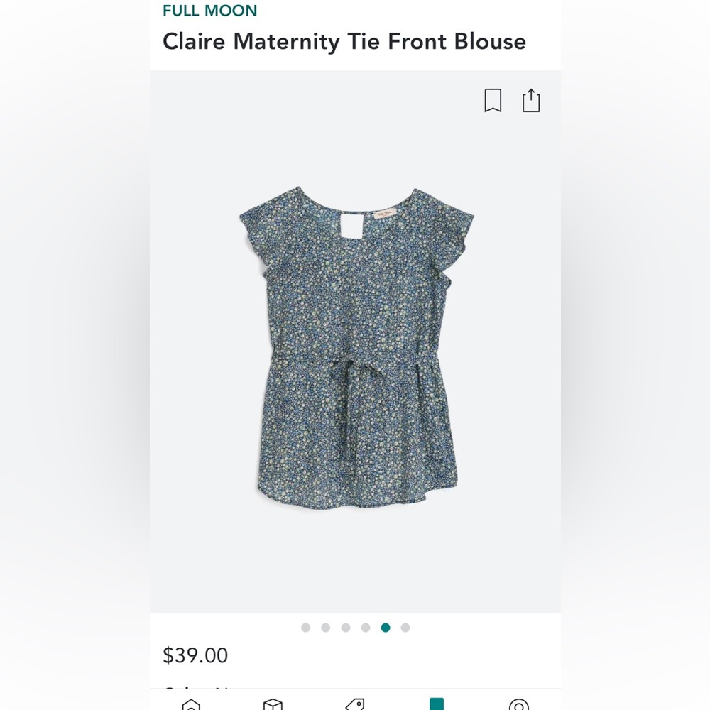 NWOT maternity blouse medium